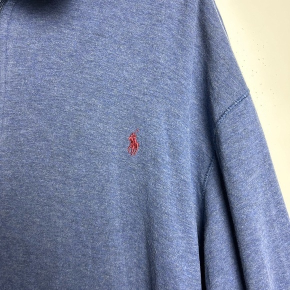 Polo Ralph Lauren Burgundy Sweatshirt Zip up Men’s Old Money Country Club 4LT - Picture 4 of 13